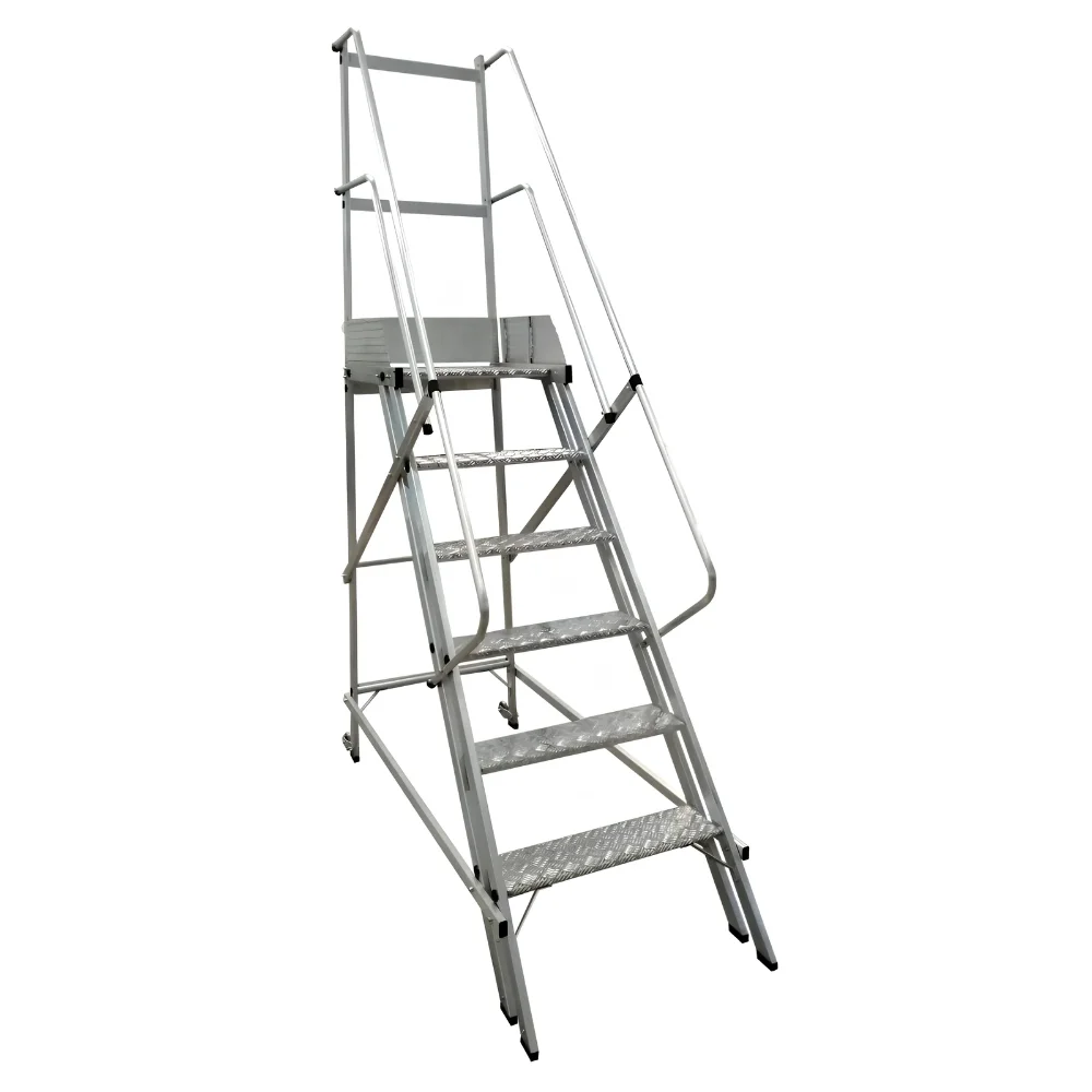 Escada Plataforma 5 Degraus Trepadeira NR12 1,50 Metros - Escaleve
