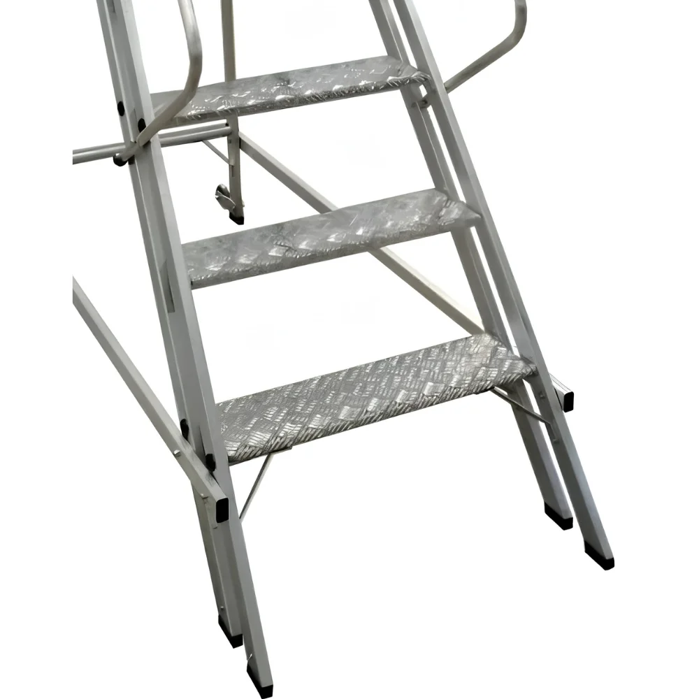 Escada Plataforma 5 Degraus Trepadeira NR12 1,50 Metros - Escaleve