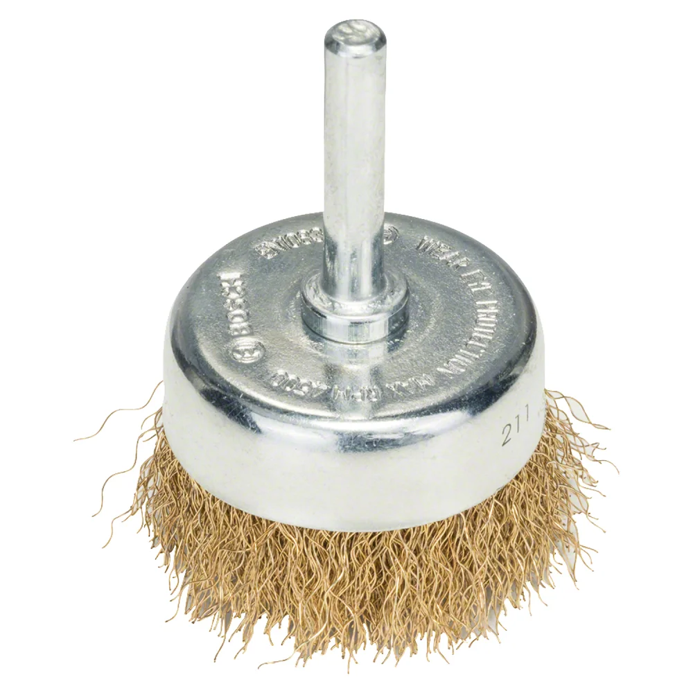Escova Copo 5" de Aço Ondulado com Haste 1/4" - Bosch