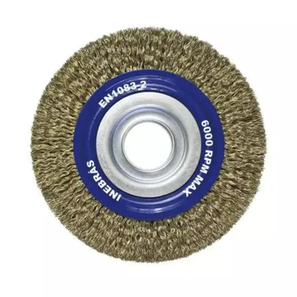 Escova Ondulada de Aço de Carbono 6 x 1/2 x 1.1/4" Premium - Inebras