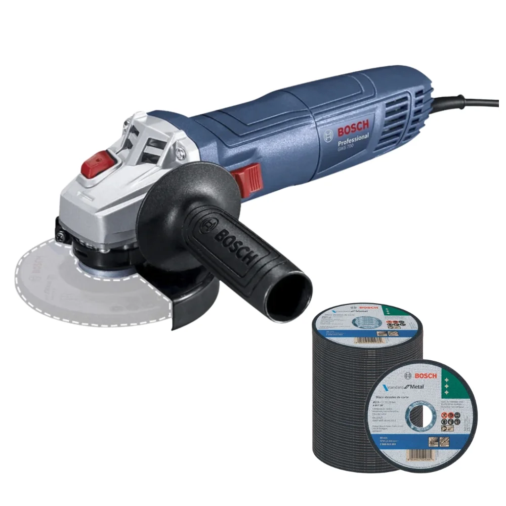 Esmerilhadeira 4.1/2" 710W GWS700 220V com 50 Discos