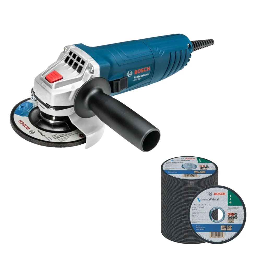 Esmerilhadeira 4.1/2" 850W GWS850 220V com 50 Discos - Bosch