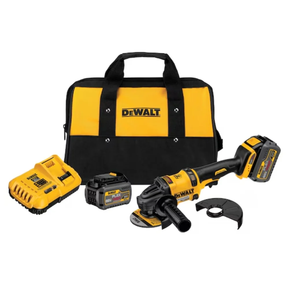 Esmerilhadeira Angular à Bat 4.1/2" 60V DCG414T2-B2 c/ 2 Bat - Dewalt