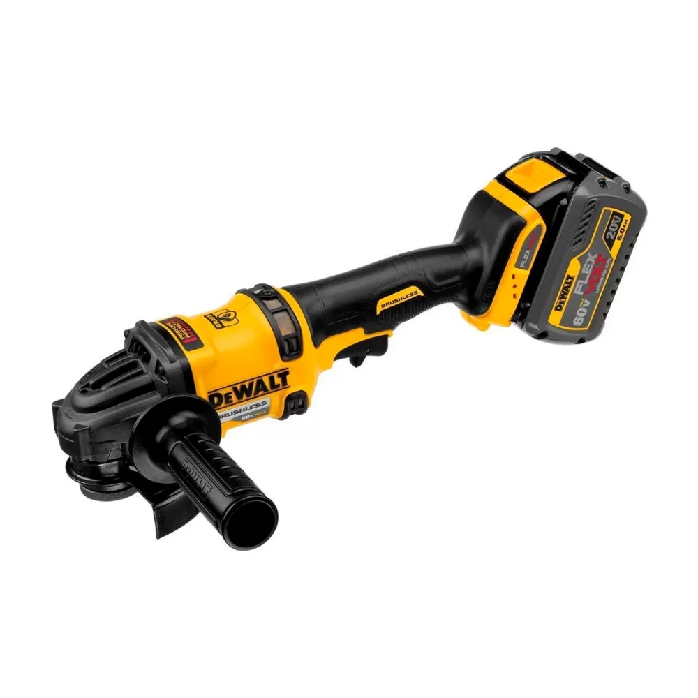 Esmerilhadeira Angular à Bat 4.1/2" 60V DCG414T2-B2 c/ 2 Bat - Dewalt