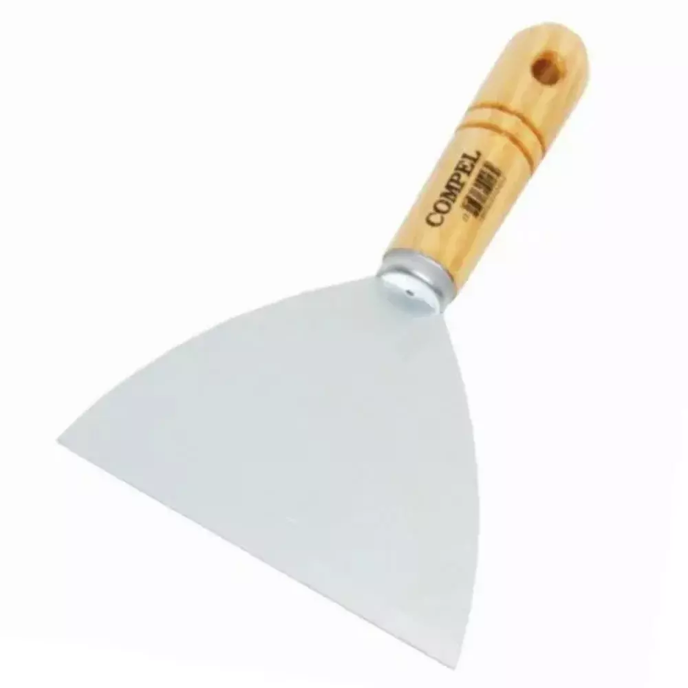 Espátula de Aço 12cm com Cabo de Madeira - Compel