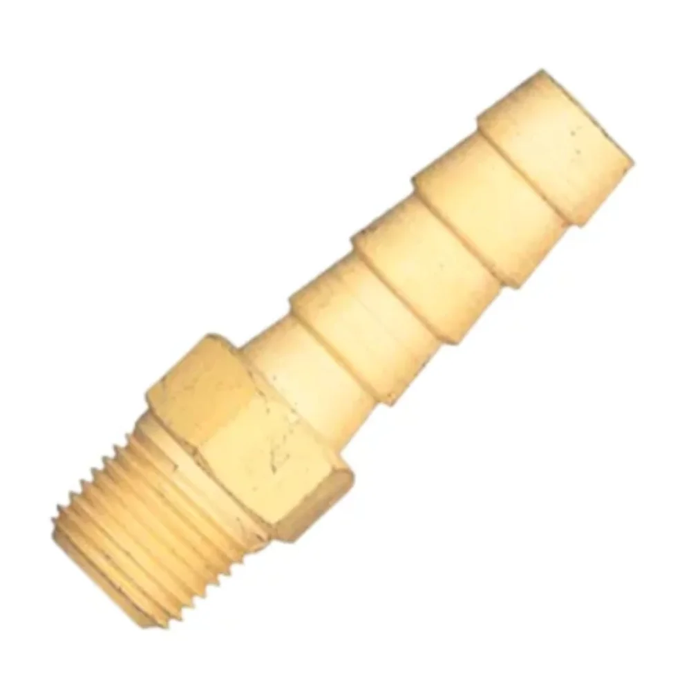 Espigão Macho Fixo 1/4" x 3/8" Latão - Lubefer