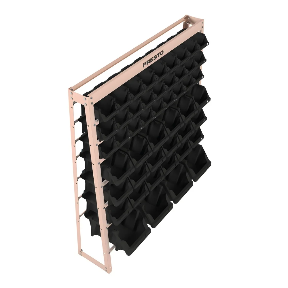 Estante com 49 Caixas Pretas N° 3,5 e 7 93017 - Presto