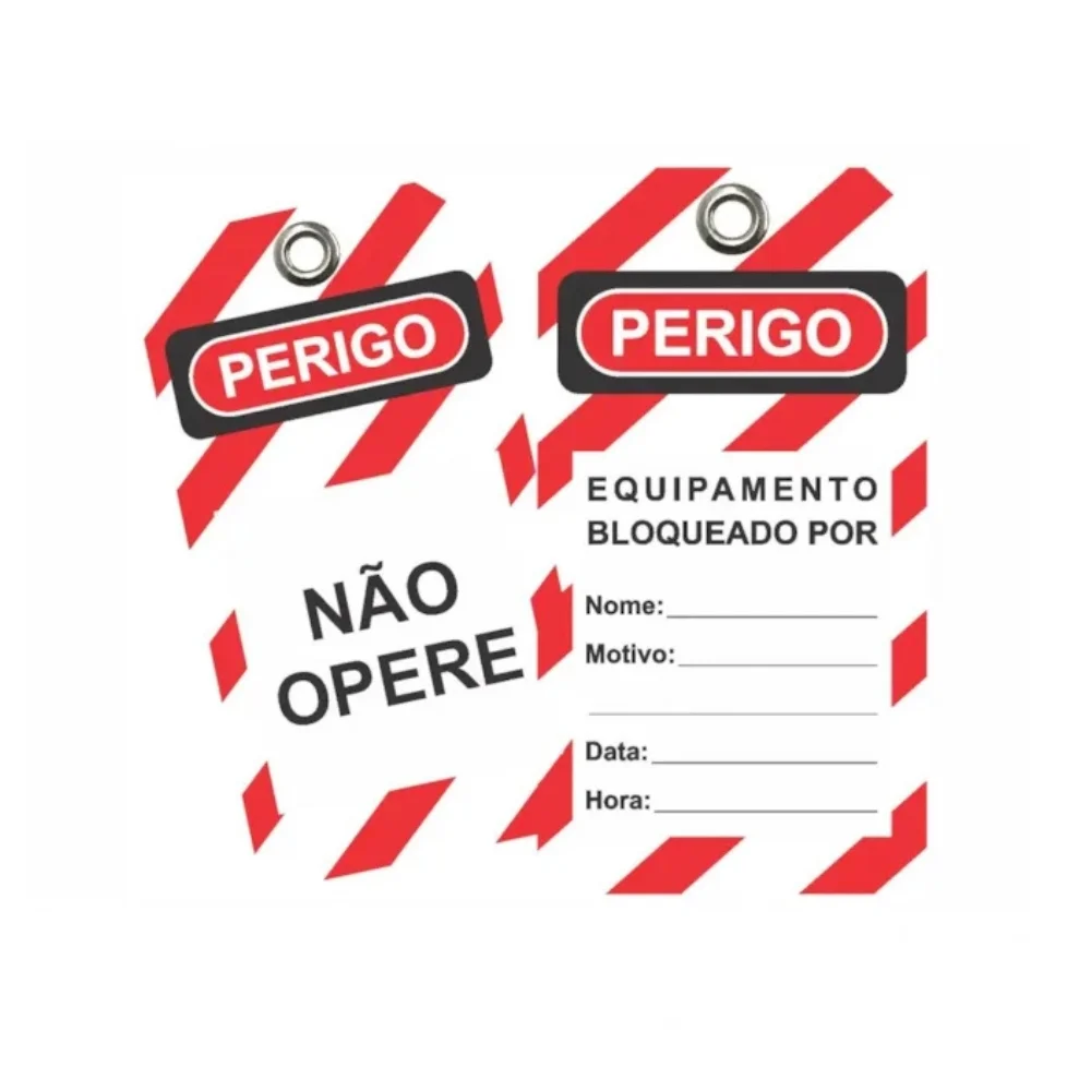 Etiqueta de Bloqueio Kit com 12 Unidades ETF1SF - Tagout