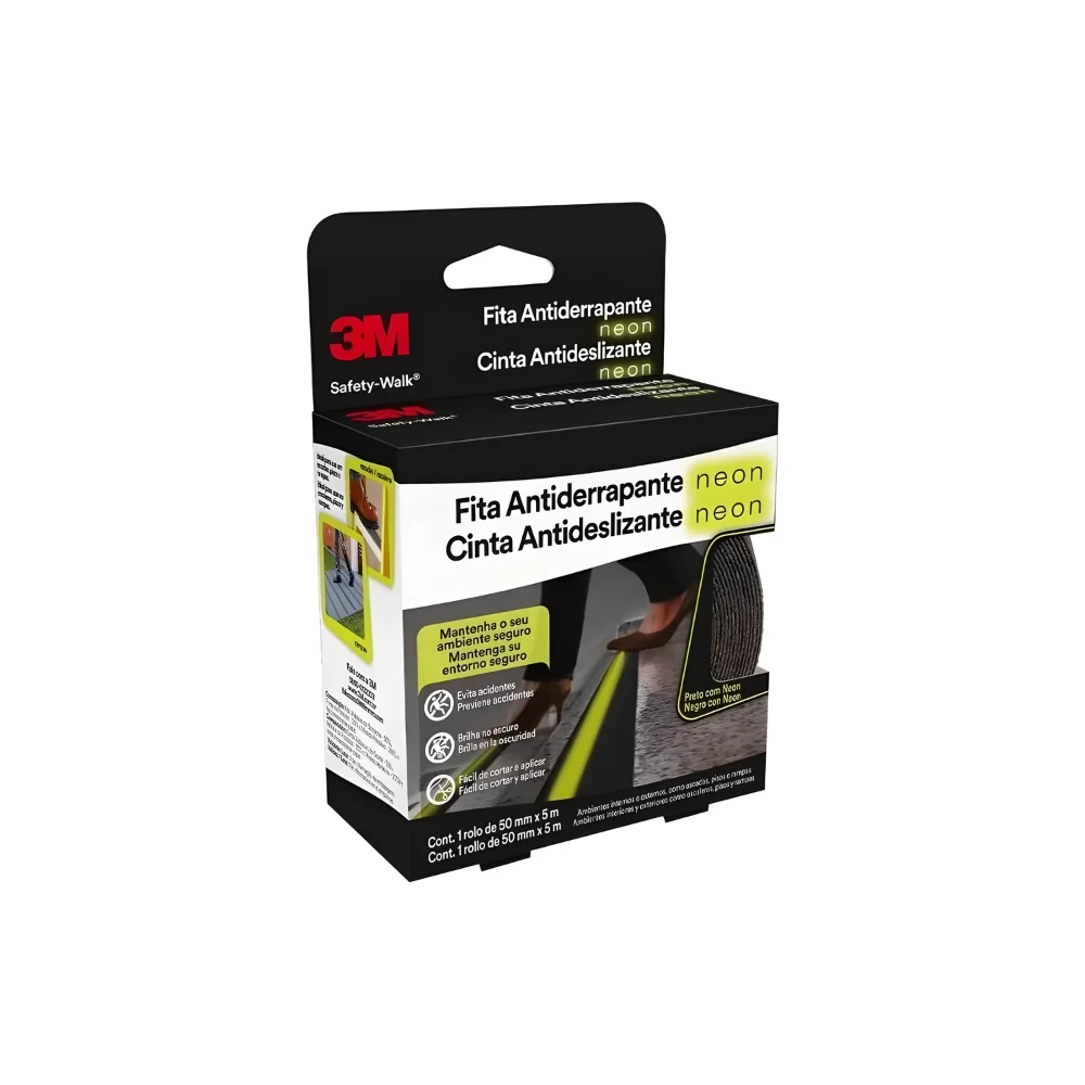 Fita Antiderrapante Neon 50 mm x 5 mt - 3M