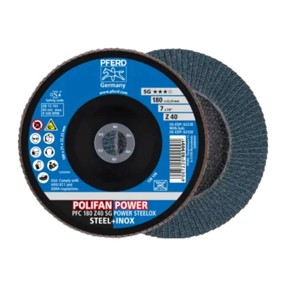 Flap 7 x 7/8" G40 Fibra SGPowe - Pferd