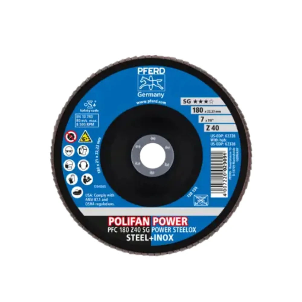 Flap 7 x 7/8" G40 Fibra SGPowe - Pferd