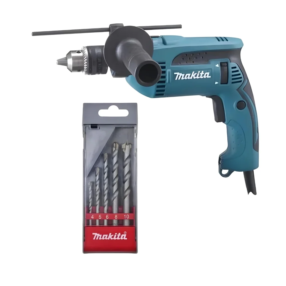 Furadeira de Impacto 1/2" 760W HP1640 127V com 5 Brocas - Makita