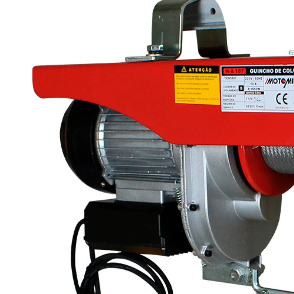 Guincho de Coluna uso Continuo 500/1000kg 220V  H-A107/1 Motomil