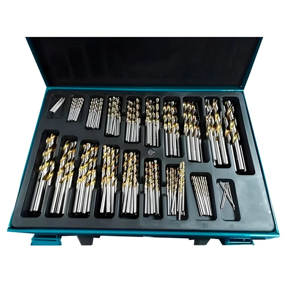 Jogo Broca Aço Rápido 1,00 a 10,00mm 170Pc Titânio - Makita
