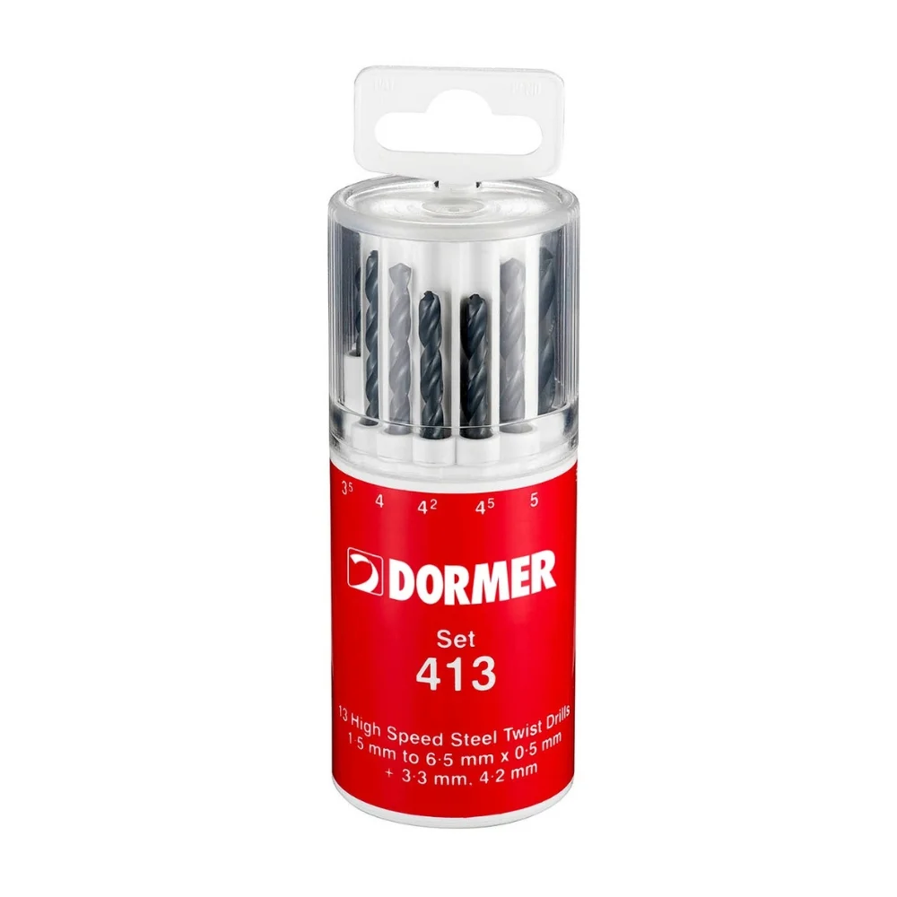 Jogo Broca Aço Rápido 1,50 a 6,50 mm 13 Peças Preta - Dormer