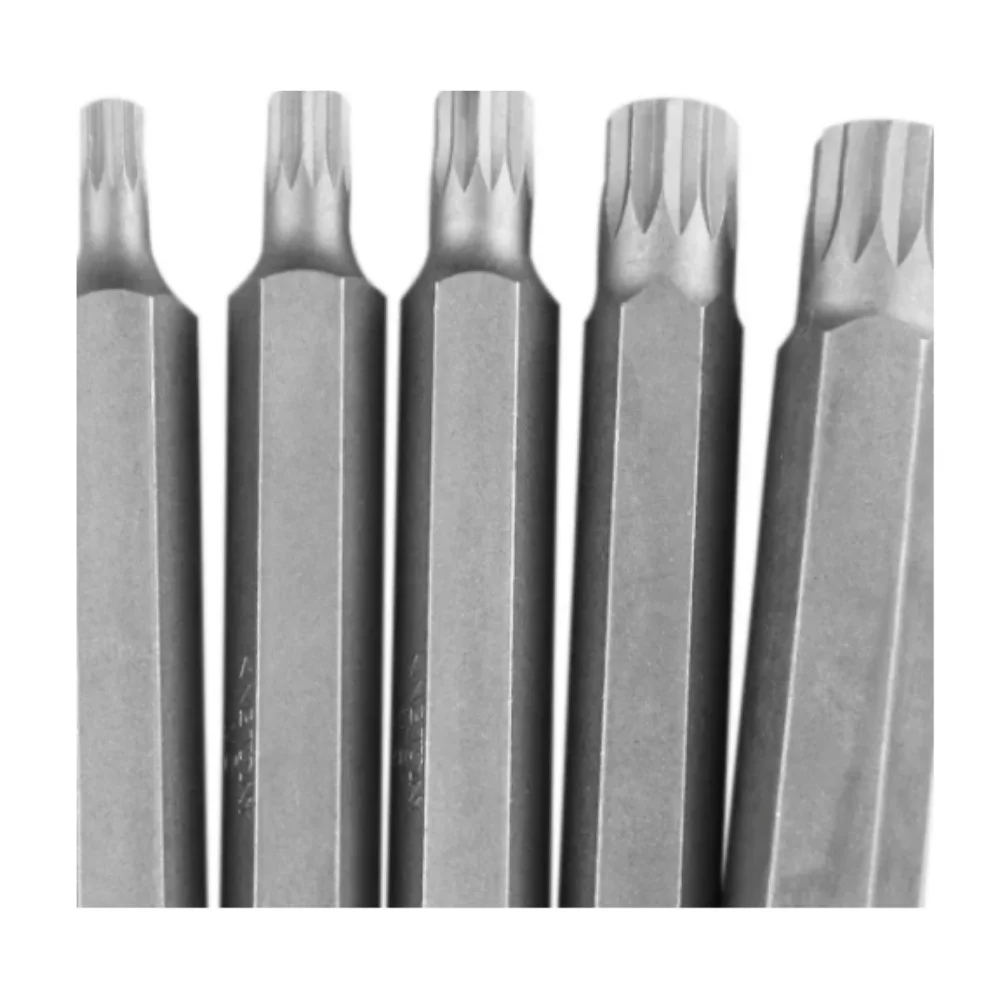 Jogo de Bits Multidentada 5 á 12mm Encaixe 1/2" 11 Peças - Kingtony