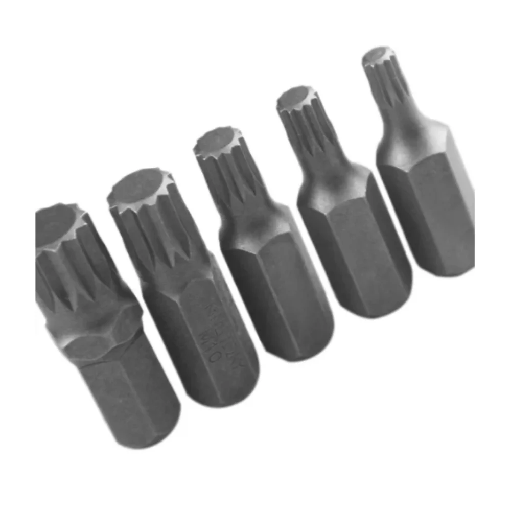 Jogo de Bits Multidentada 5 á 12mm Encaixe 1/2" 11 Peças - Kingtony