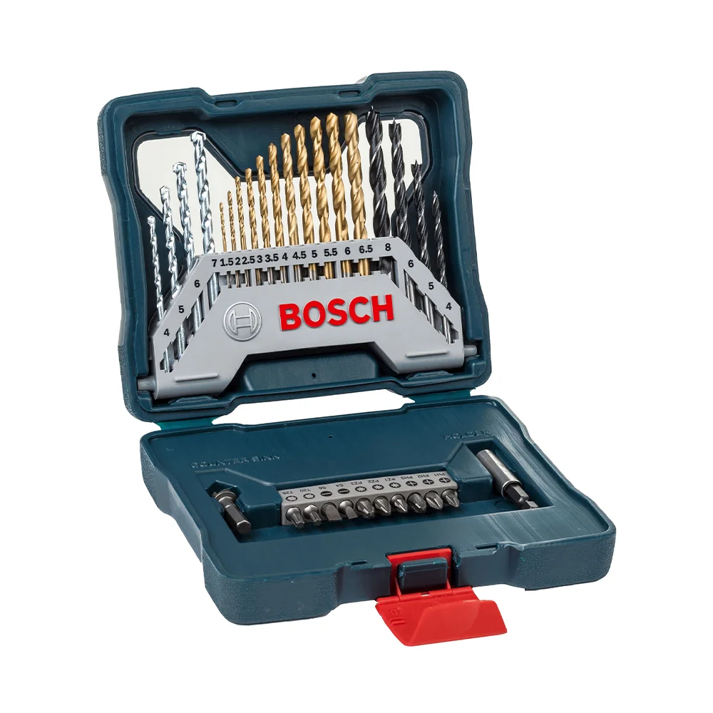 Jogo de Brocas e Bits em Titânio com 30 Peças X-Line - Bosch