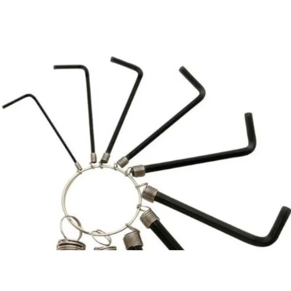 Jogo de Chave Allen 1/16 a 3/8" com 10 Peças Curta - Brasfort