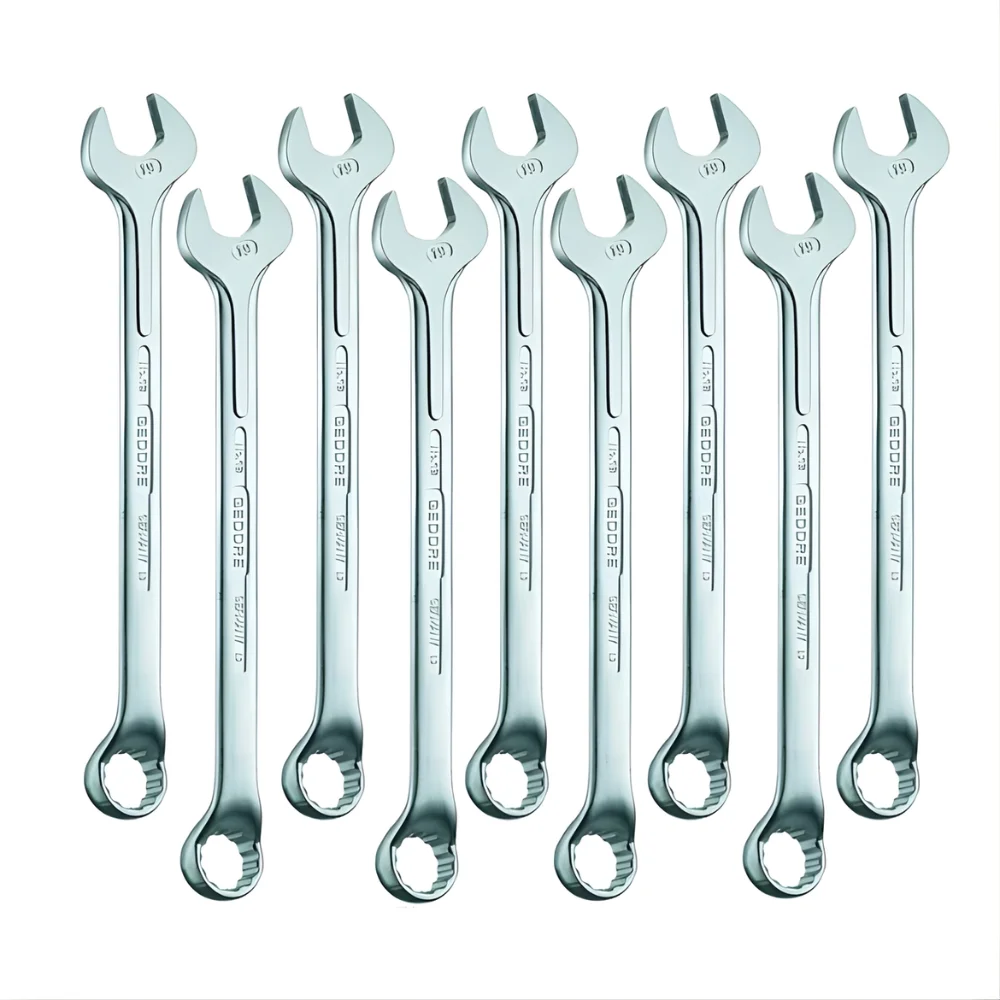 Jogo de Chave Combinada 1/4" a 3/4" com 9 Peças - Gedore