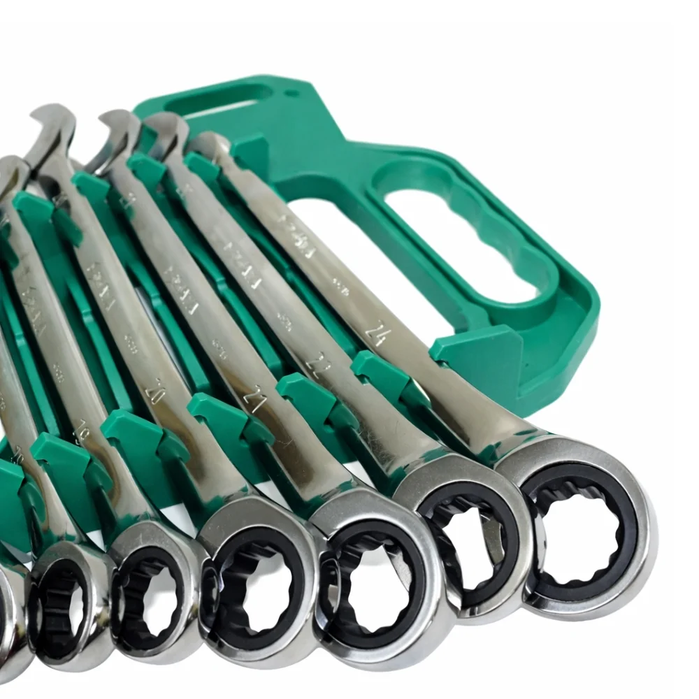 Jogo de Chave Combinada Catraca 8-24mm 16 Peças - Sata