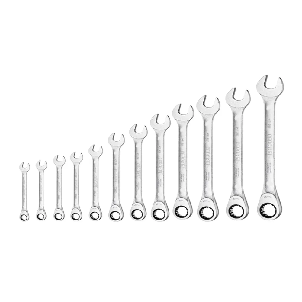 Jogo de Chave Combinada Catraca 8 á 19mm 12 Peças - Gedore