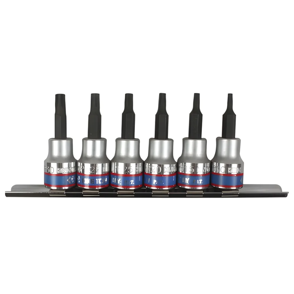 Jogo de Chave Soquete Torx Macho T10-T30 Encaixe 3/8" Curta - Kingtony