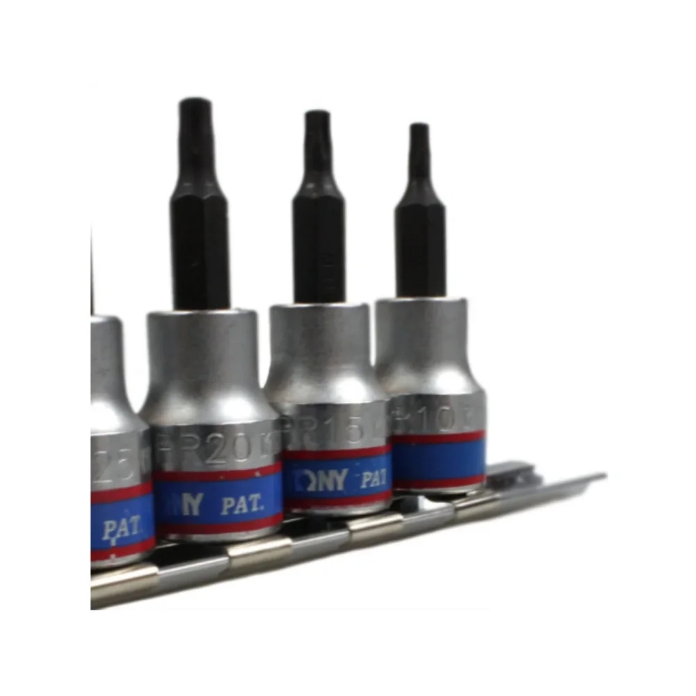 Jogo de Chave Soquete Torx Macho T10-T30 Encaixe 3/8" Curta - Kingtony