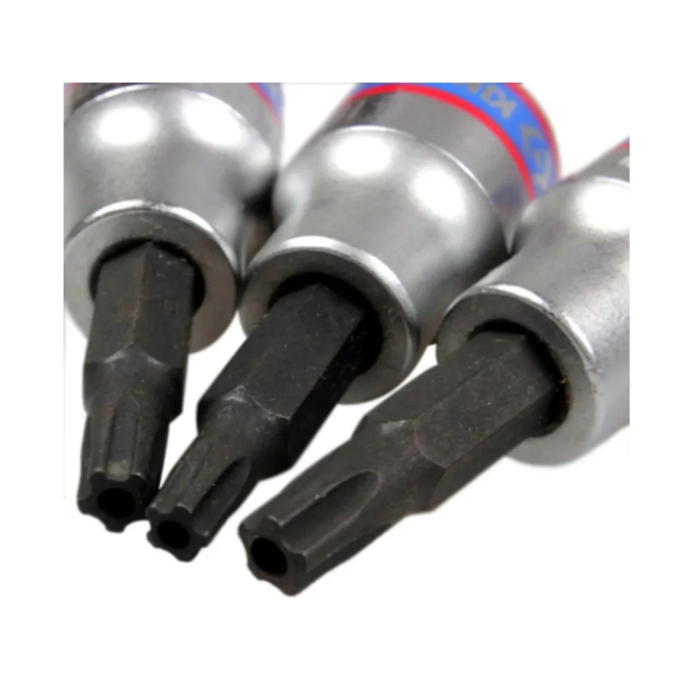 Jogo de Chave Soquete Torx Macho T10-T30 Encaixe 3/8" Curta - Kingtony