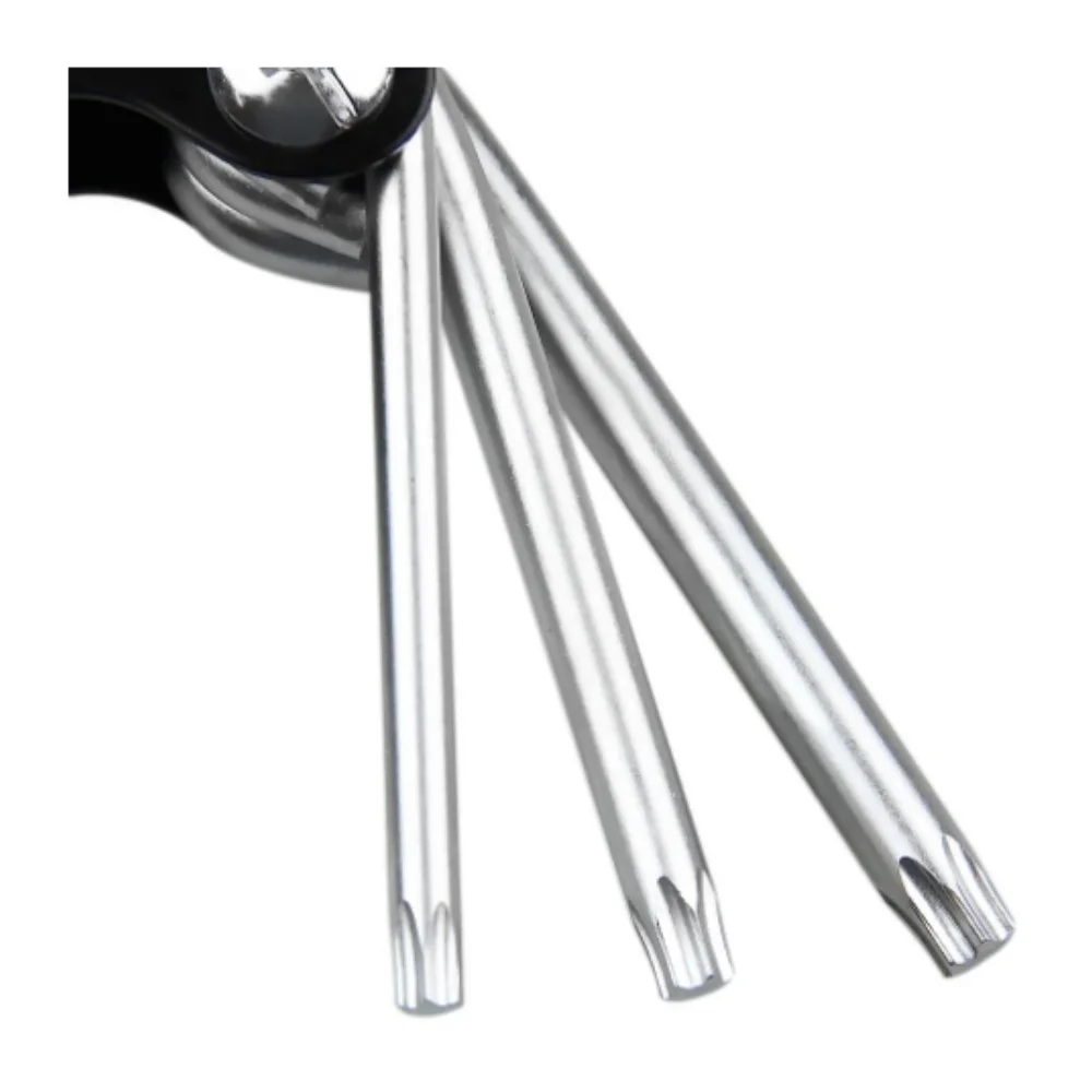 Jogo de Chave Torx Canivete T9-T40 8 Peças sem Furo - Kingtony