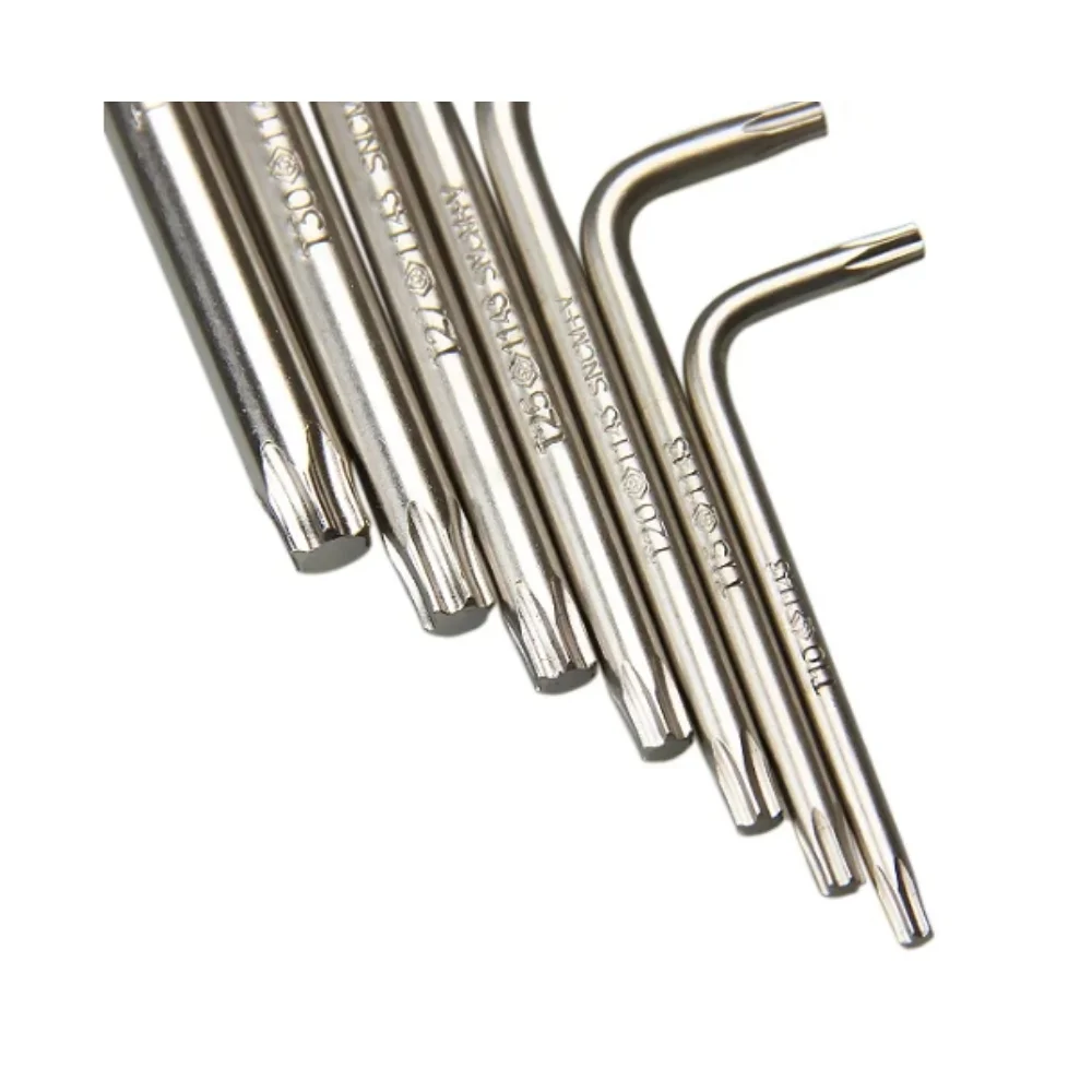 Jogo de Chave Torx L T10-T40 7 Peças Curta - Kingtony