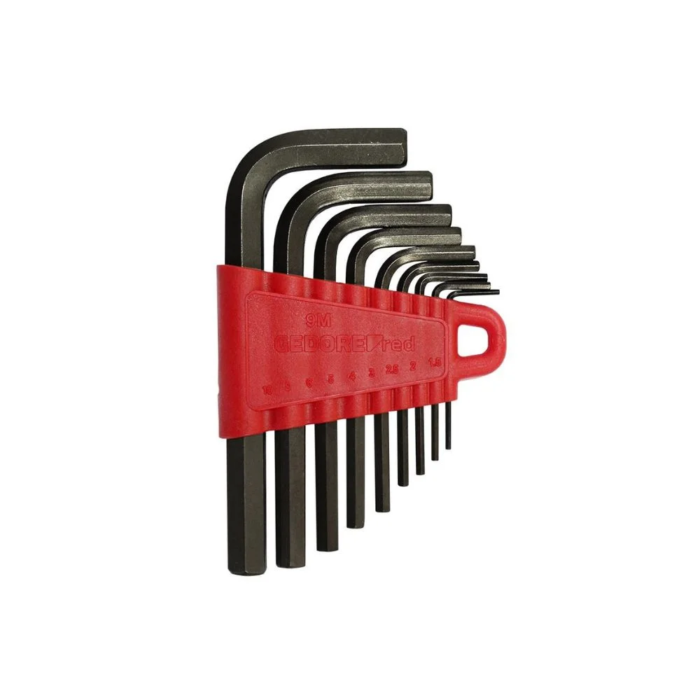 Jogo de Chaves Allen 1,5 a 10 mm com 9 peças - Gedore Red