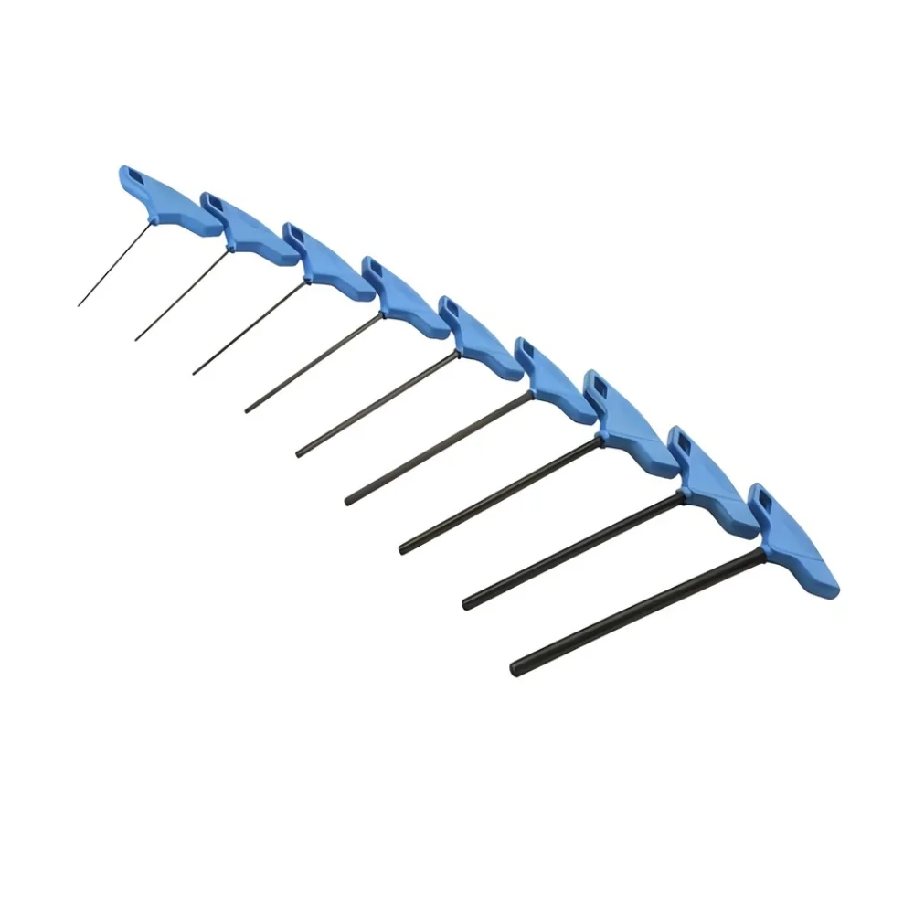 Jogo de Chaves Allen com Cabo em T 2 a 10mm com 9 Peças - Gedore