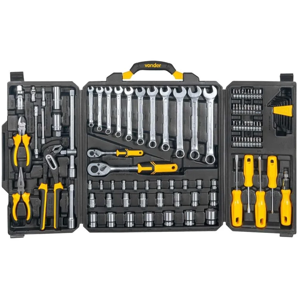 Jogo de Ferramentas Manuais de 110 Peças - Vonder