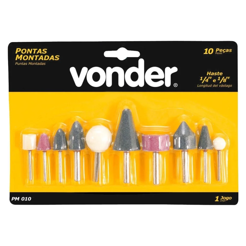 Jogo de Ponta Montada para Furadeira com 10 peças - Vonder