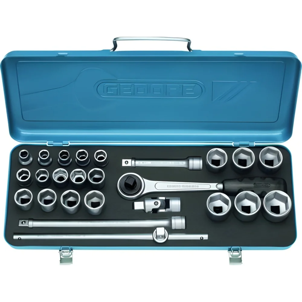 Jogo de Soquete 10 a 32mm Sextavado com Encaixe 1/2" KMU 25PC - Gedore