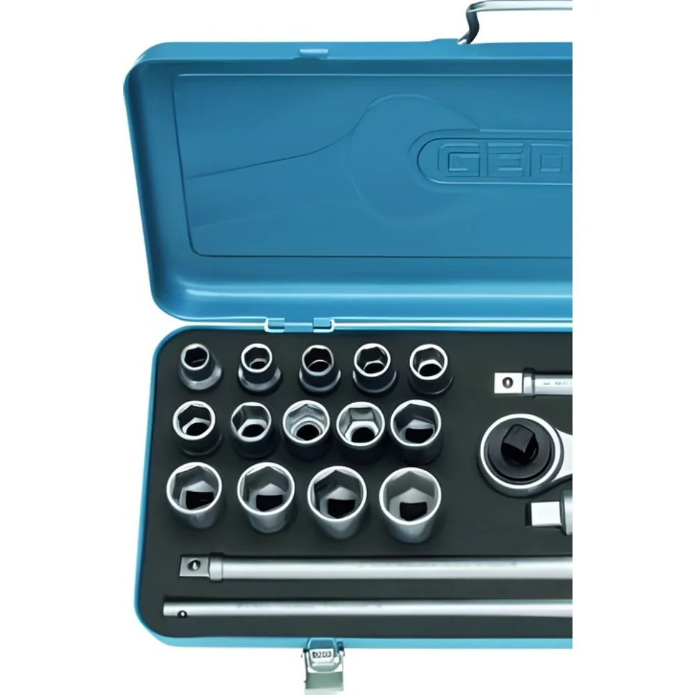 Jogo de Soquete 10 a 32mm Sextavado com Encaixe 1/2" KMU 25PC - Gedore