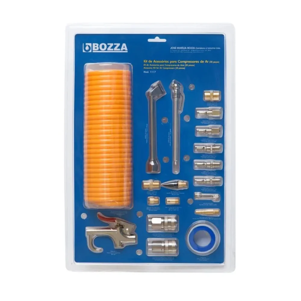 Kit Borracheiro com 20 peças e Mangueira Para ar - Bozza
