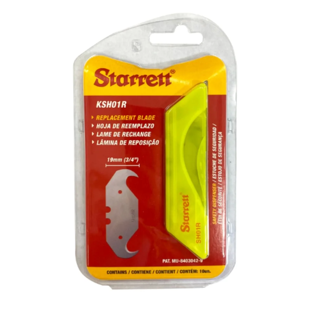 Lâmina Estilete tipo Gancho KSH-01R com 10 Peças - Starrett
