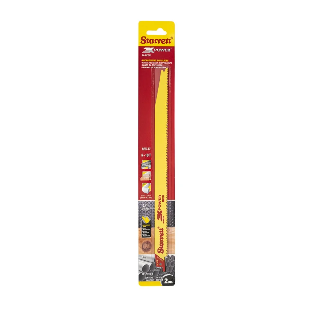Lâmina Serra Sabre 12" 6 a 10 Dentes com 2 peças - Starrett