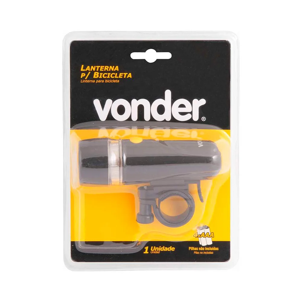 Lanterna para Bicicleta 5 Leds a Pilha - Vonder