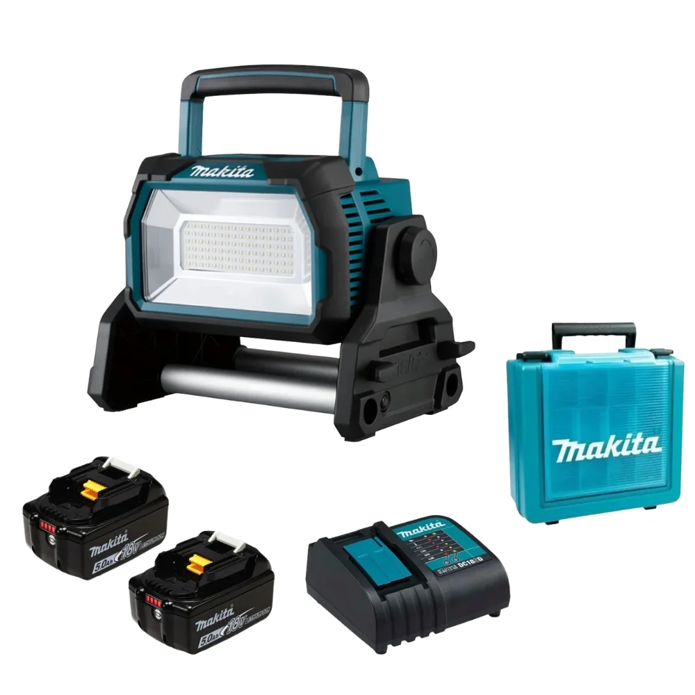 Lanterna Refletor á Bateria 18v com 2 Baterias - Makita