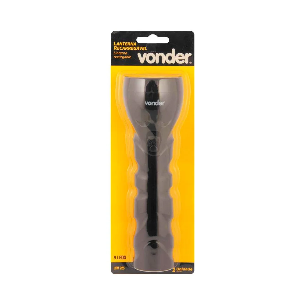Lanterna Regarregável com 9 Leds LRV 225 - Vonder