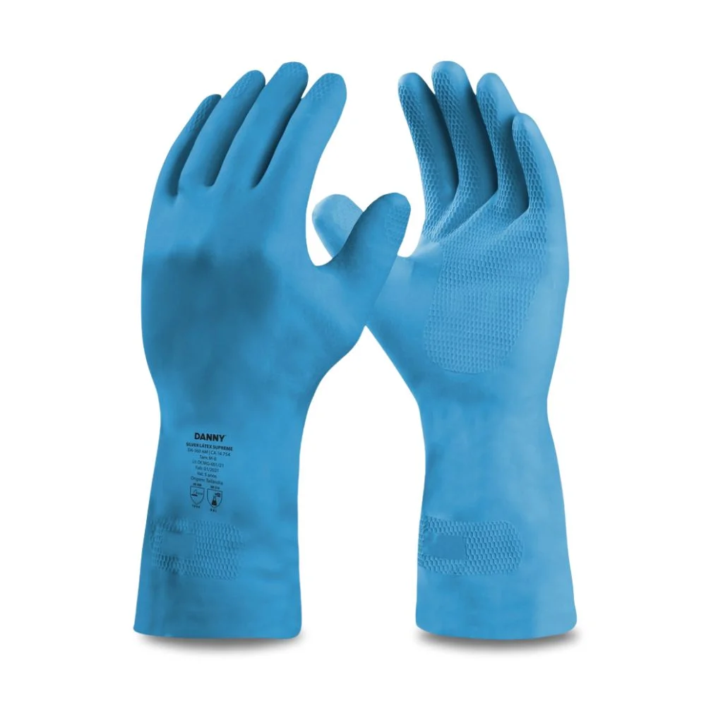 Luva Latex Azul Silver Tamanho P - Danny