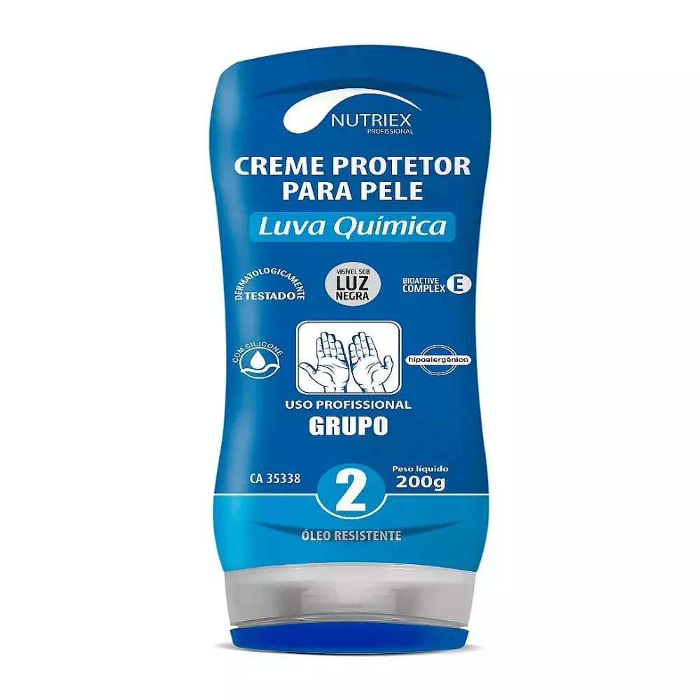 Luva Química 200 Gramas Azul Grupo 2 - Nutriex