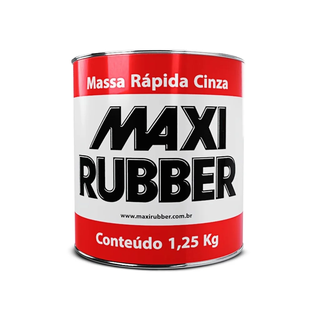 Massa Rapida Cinza 1,25 Litros - Maxirubber