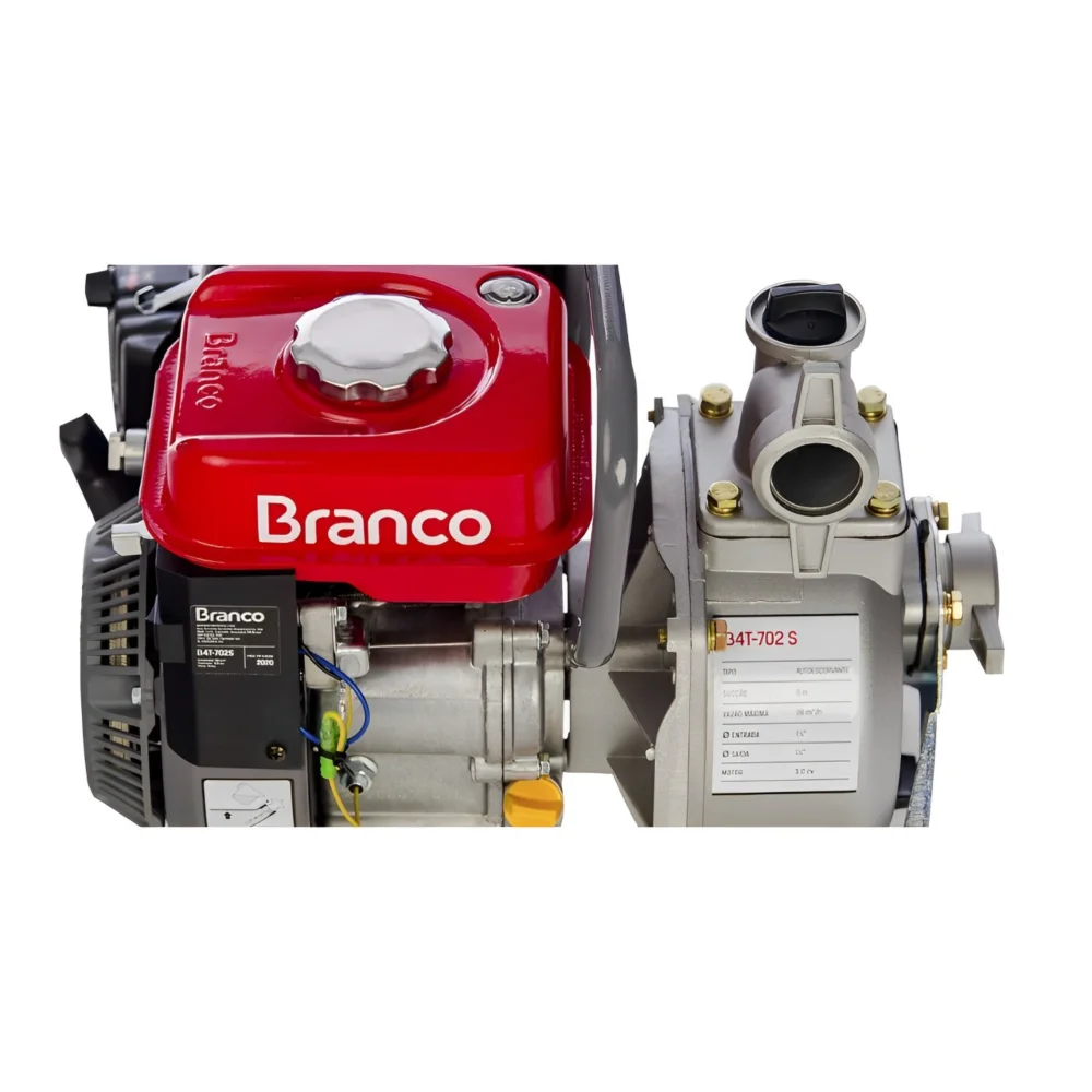 Motobomba à Gasolina Autoescorvante 3CV 1,5" B4T-702S Branco