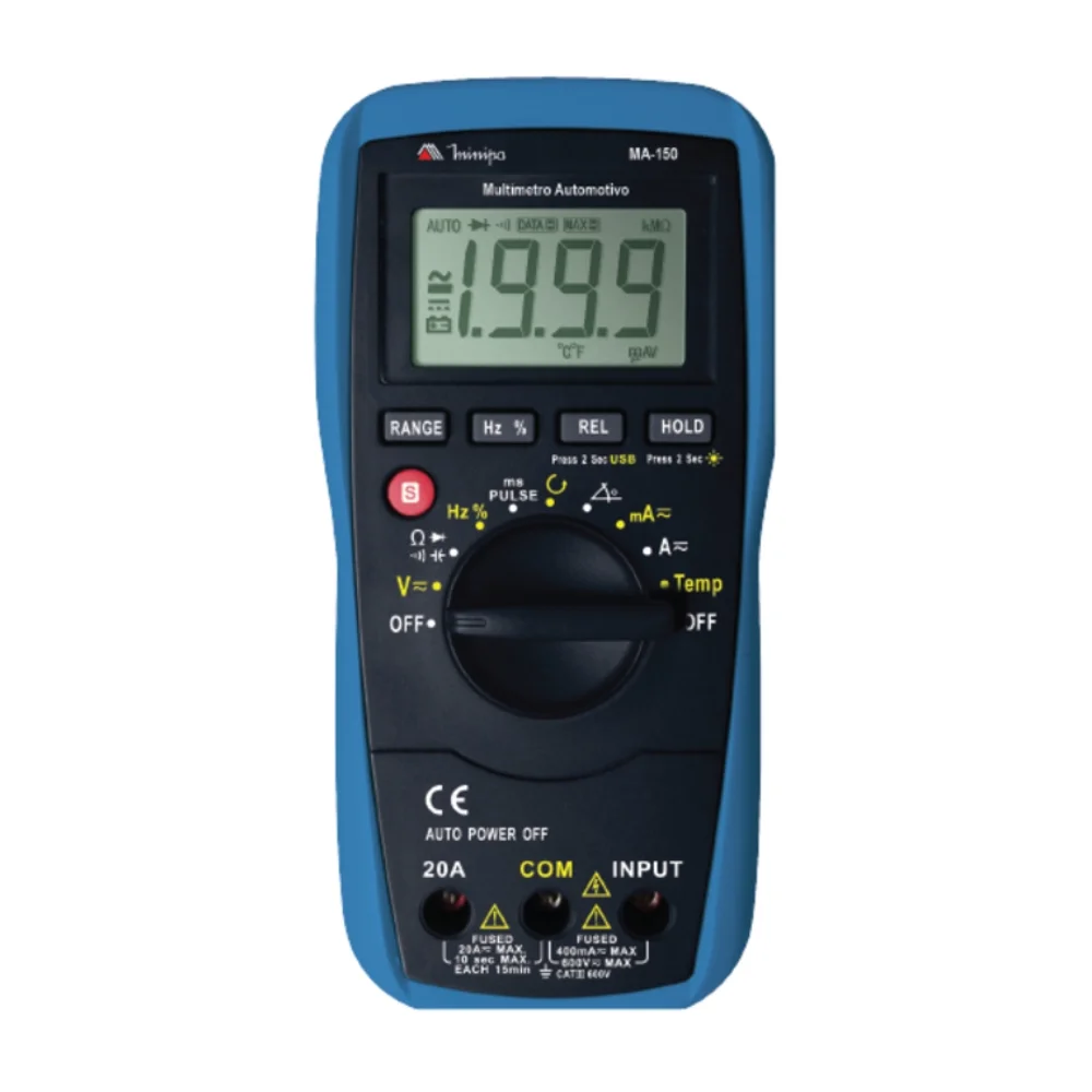 Multimetro Automotivo Digital MA-150 - Minipa
