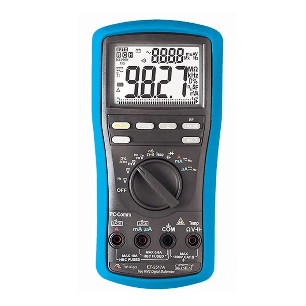 Multímetro Digital ET-2517A Contagens/Frequência - Minipa