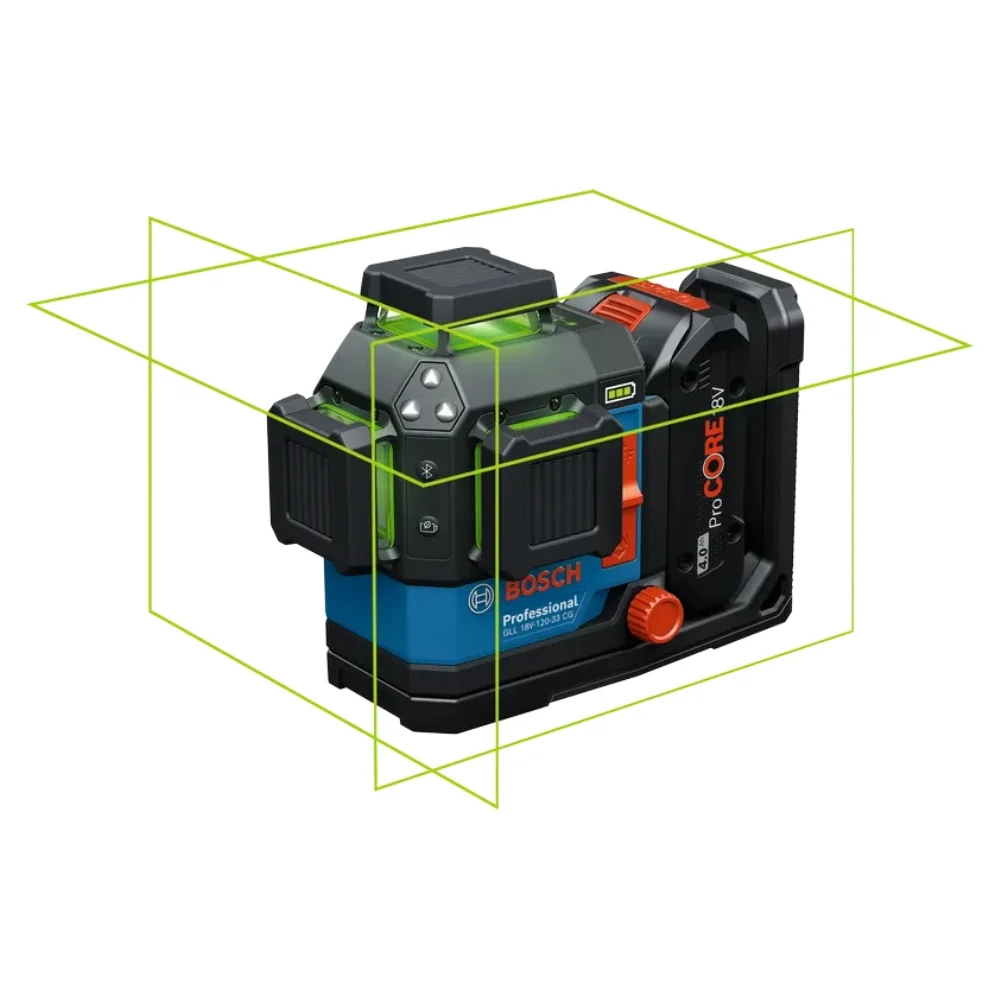 Nível a Laser GLL 18V 120-33CG 3 Linhas 360° Verde